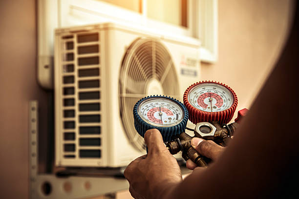 Professional Ac Installation technician working in Adelanto, CA